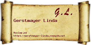 Gerstmayer Linda névjegykártya