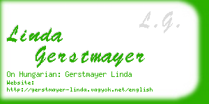 linda gerstmayer business card